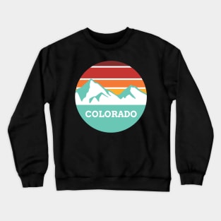 Colorado Retro Mountain Crewneck Sweatshirt